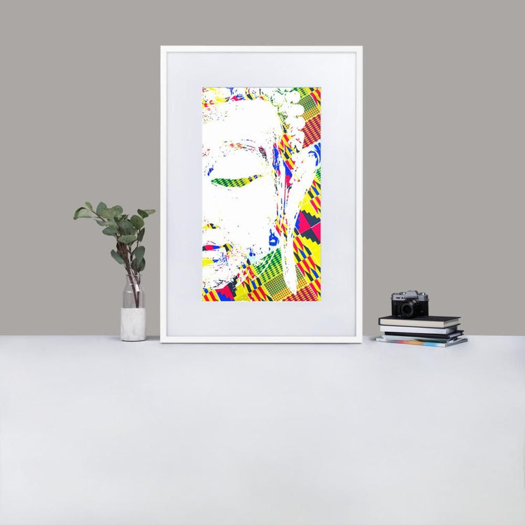 Zen Buddha - Framed Print with Mat - African Inspired - GeorgeKenny Design